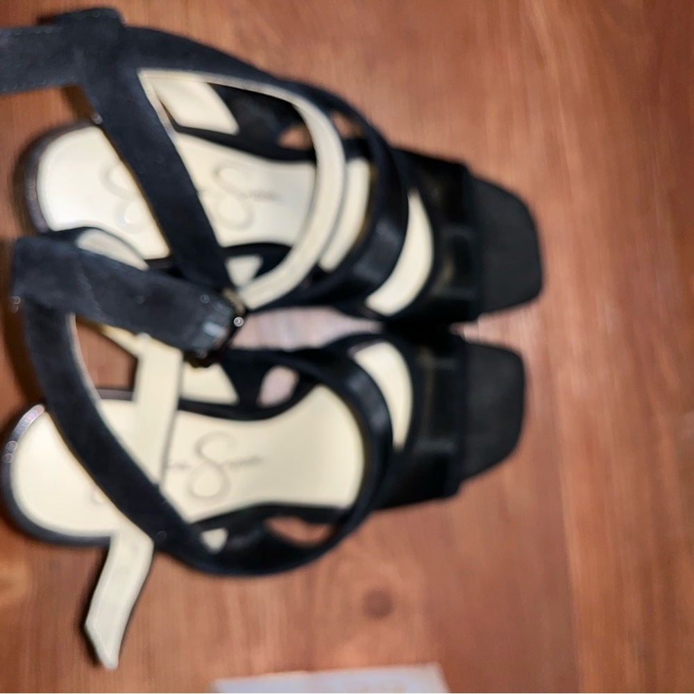 Jessica Simpson Black Strappy Heels